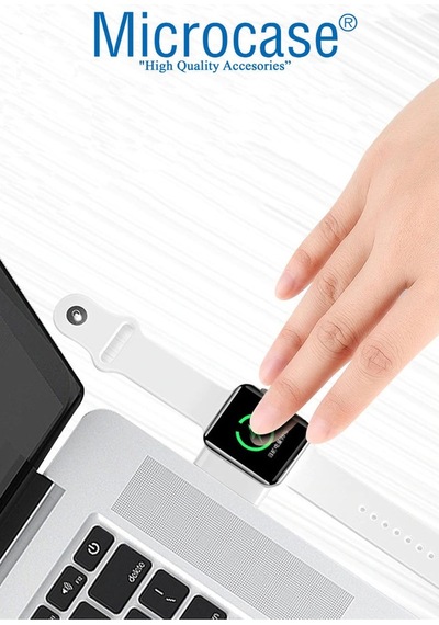 Microcase Apple Uyumlu  Watch Seri 6 44 Mm Anahtarlık Tipi Usb Şarj Aygıt