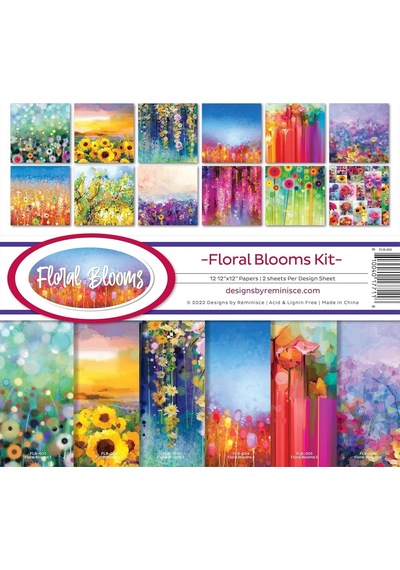 Reminisce Floral Blooms Karalama Defteri Koleksiyon Kiti Kağıt El Sanatları