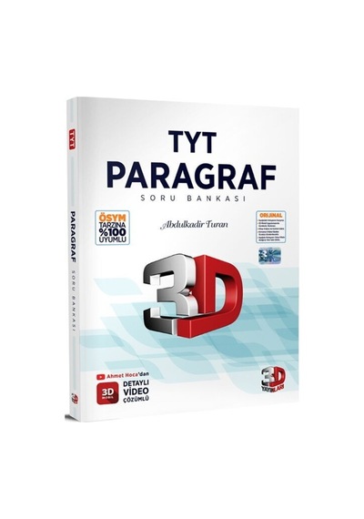 Tyt Paragraf Soru Bankası 3d Yayınları