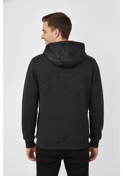 Dynamo Erkek Kapitone Modelli 3 İplik Kapüşonlu Sweatshirt Bgl-st04865 Antrasit