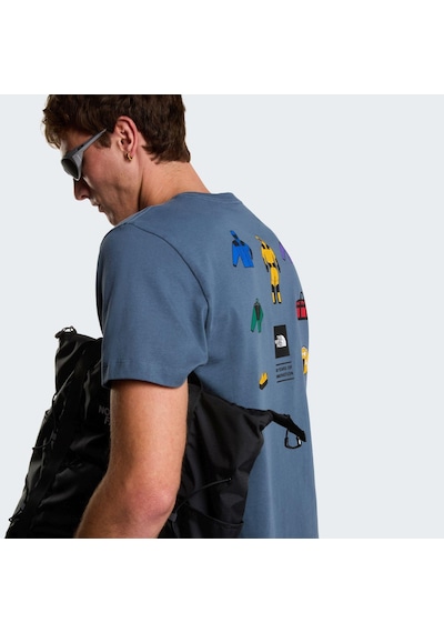 The North Face M Icon Celebratıon Regular Short Sleeve Erkek Tişört Nf0a8gas0u31 Gri
