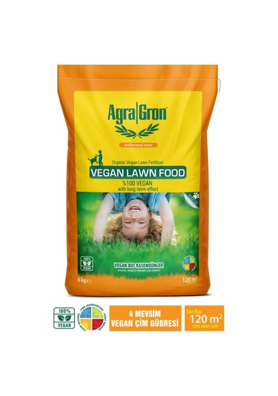 Agragron Vegan Lawn Food%100 Bitkisel Menşeli Çim Gübresi/doğal Çim Coşturan Gübre 6 Kg Alman Lisanslı Sku: Smgstk084bdc882b Diğer