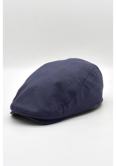 Külah Erkek Dokulu London Kasket Lacivert Flat Cap Şapka - Standart Lacivert