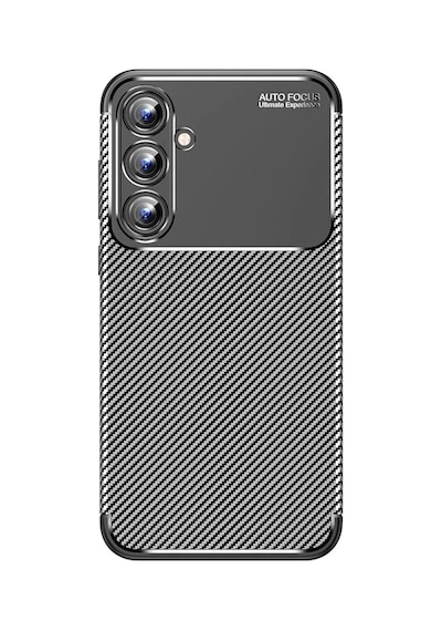 Samsung Galaxy A15 4g Kılıf Auto Focus Karbon Kapak - Siyah
