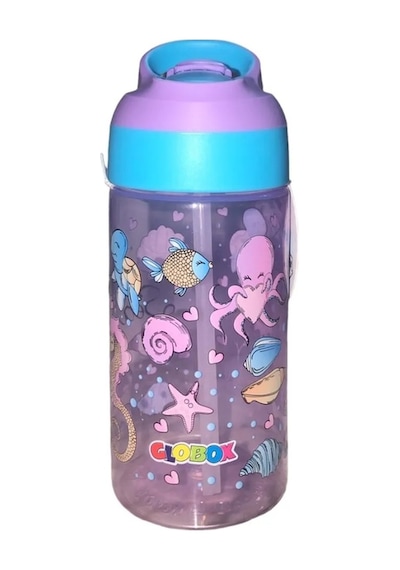 Globox 3114 Tritan Desenli Matara 500 Ml - Deniz Hayvanları