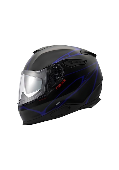 Nexx Y.100 B-Side Kapalı Kask Mat Siyah Mavi