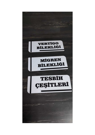 Pleksi Kabartmalı Kapı İsimliği 1 Adet