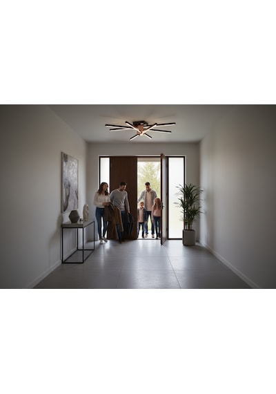 Nova 8 Gold Led Tavan Avize Kumandalı Dim Edilebilir Aşağı Işık Beyaz Işık