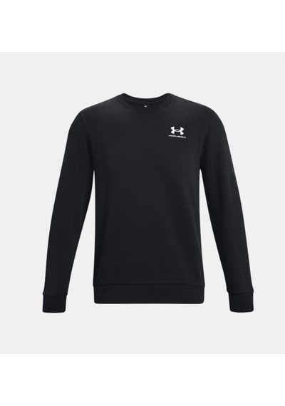 Under Armour Erkek UA Essential Fleece Bisiklet Yaka 1374250-001 Siyah