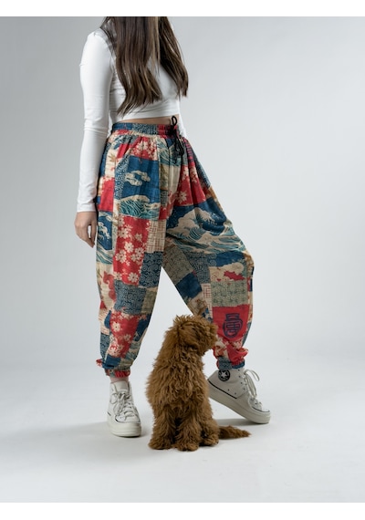 Cocopelli Etnik Desenli Kadın Jogger Pantolon Coc2918