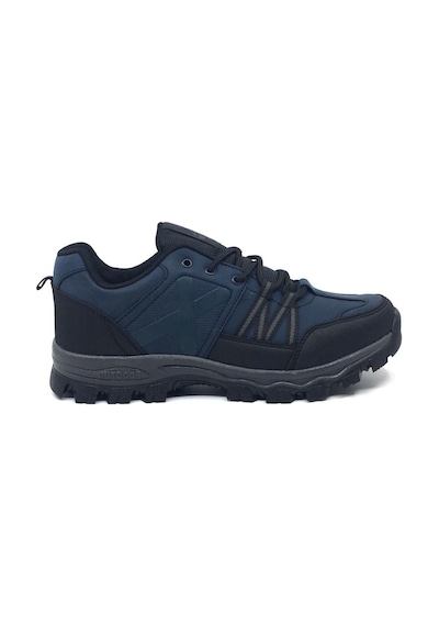 Step Erkek Günlük Kışlık Su Soğuka Dayanıklı Outdoor Spor Ayakkabı Lacivert - Siyah
