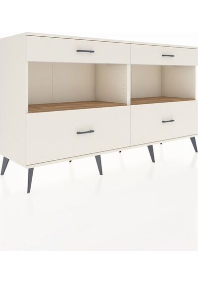 Hyperion Konsol 2 Raflı 4 Çekmeceli 176x44x99 Aytaşı-çam/aytaşı Aytaşı-çam/aytaşı