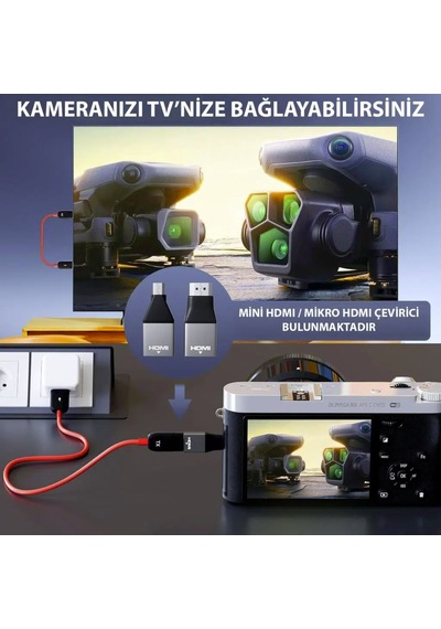 Kablosuz Hdmi Verici Alıcı Adaptörü 2.4ghz/5ghz 1080p Notebook Tv Projeksiyon Pc Uyumlu