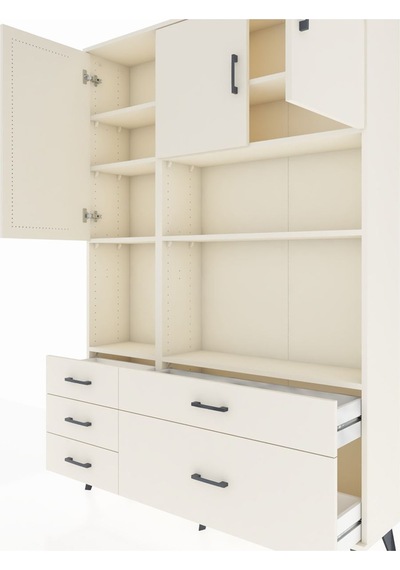 Arges Dolap 8 Raflı 5 Çekmeceli 3 Kapaklı 132x30x195 Aytaşı-a... Aytaşı Arges Dolap 8 Raflı 5 Çekmeceli 3 Kapaklı 132x30x195 Aytaşı-a... Aytaşı