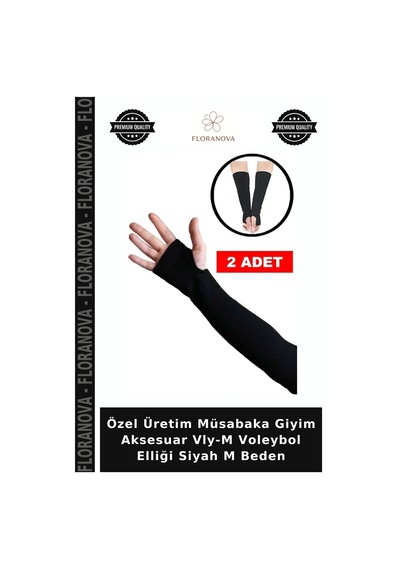Özel Üretim Müsabaka Giyim Aksesuar Vly-m Voleybol Elliği Siyah M Beden