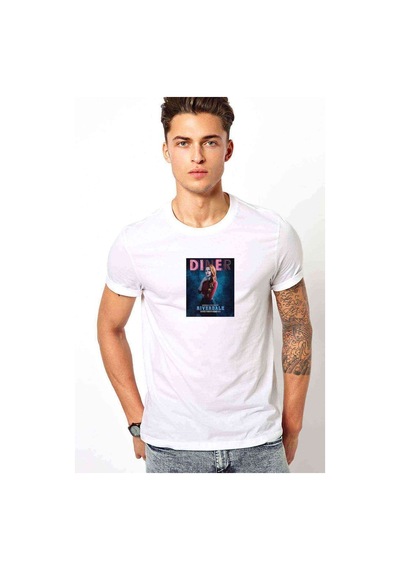 Riverdale Cheryl Blossom Baskılı Beyaz Erkek Tshirt (528956600)