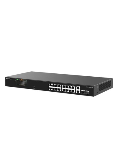 Reyee Rg-es118fgs-lp 16 Port 10/100 + 2x1gb Rj45/sfp Uplınk Combo 120w Poe Rackmount Swıtch