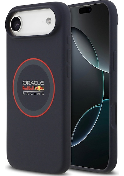 Apple Uyumlu iPhone 17 Air  Kılıf Redbull Lisanslı M-safeli Kırmızı Halka Ve Logo Silikon Kapak Lacivert Lacivert