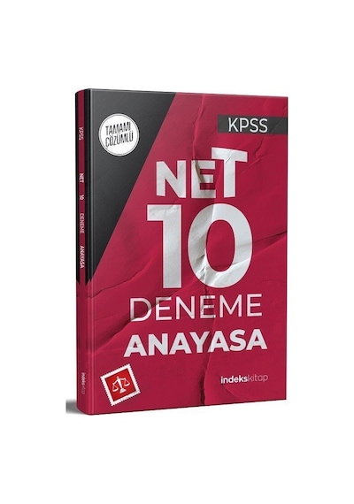 KPSS Anayasa Net 10 Deneme Çözümlü / Kolektif
