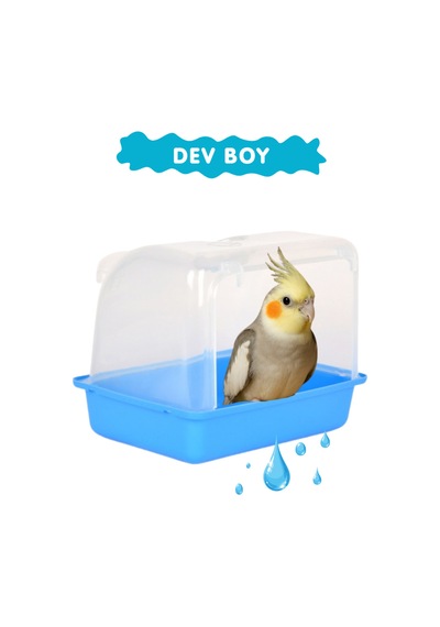Dev Boy Sultan Papağanı Jako Papağanı Banyosu Kuş Banyoluk 20x25cm