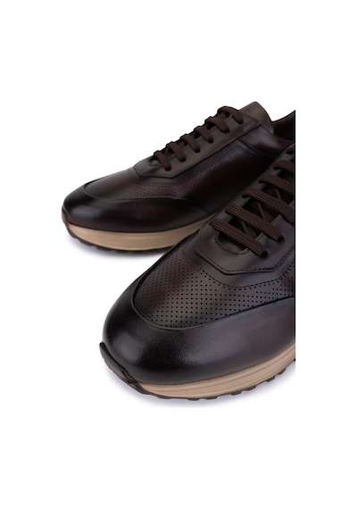 Tamer Tanca Erkek Hakiki Deri Kahverengi Sneakers & Spor Ayakkabı 771 8586 Erk Ayk Y26 Kahve Dr