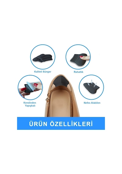 Active Team SP03-Yapışkanlı Bilek Koruma|Topuk Vurma Önleyici Sünger Ped