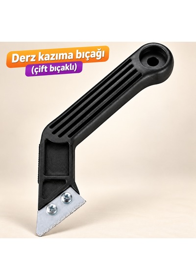 Beyaz Hazır Derz Arası Tamir Dolgusu 220 Gr + Derz Kazıyıcı Fayans Seramik Yenileyici Yenileme