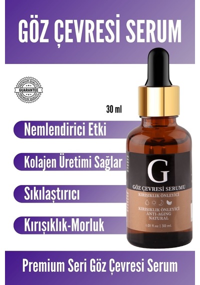Göz Çevresi Canlandırıcı Gözaltı Morluğu, Torbalanma, Şişlik Gözaltı Bakım Serumu 30ml