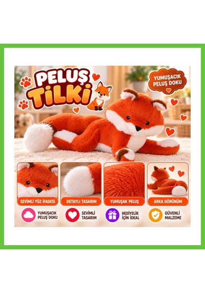 Bezos 7883 Peluş Tilki Dmc Çok Renkli