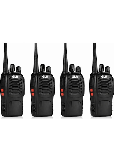4 Adet Telsiz Seti Profesyonel Uzun Menzil Dayanıklı Şarjlı Telsiz Bf-888s