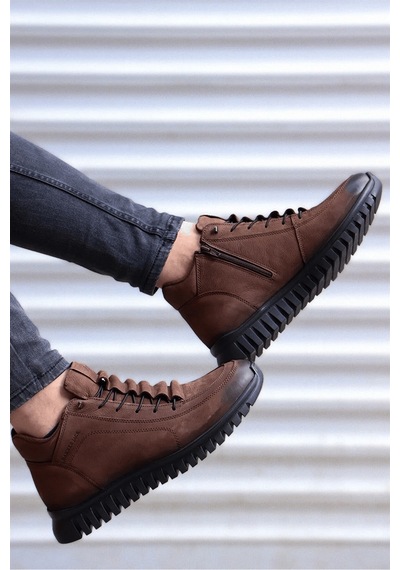 Hammer Jack Z18810 Hakiki Deri Kadın Günlük Ayakkabı Kahverengi