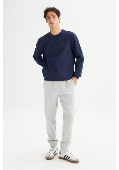 Lee Regular Fit Baskılı Erkek Sweatshirt L2520308411 Lacivert