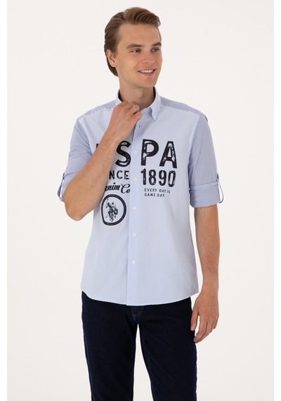 U.s. Polo Assn. Erkek Lacivert Gömlek Desenli 50299351-vr033 Lacivert U.s. Polo Assn. Erkek Lacivert Gömlek Desenli 50299351-vr033 Lacivert