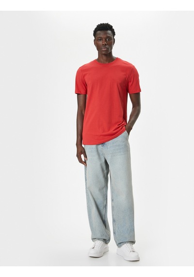 Koton Basic Tişört Slim Fit Bisiklet Yaka Kısa Kollu Kırmızı 4sam10842hk Kırmızı Koton Basic Tişört Slim Fit Bisiklet Yaka Kısa Kollu Kırmızı 4sam10842hk Kırmızı