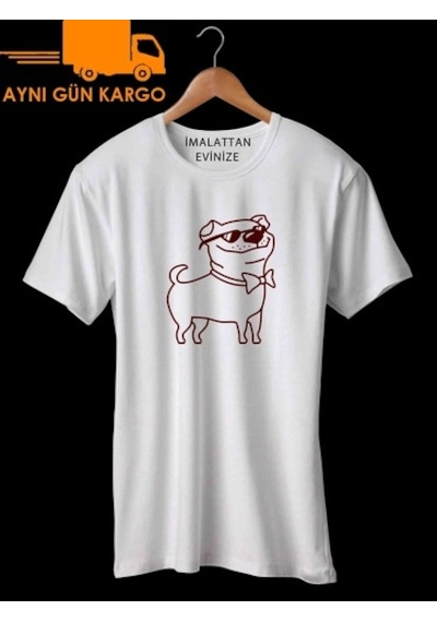 Sevimli Köpek Baskılı Tshirt Ücretsiz Kargo