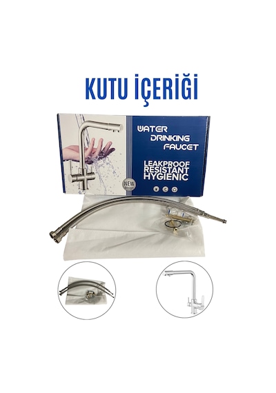 Üç Yollu Musluk Su Arıtmalı Batarya Musluğu