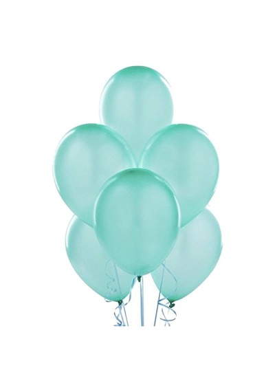 Balonevi Balon 12" Baskı Su Yeşili 100 Lü Çok Renkli