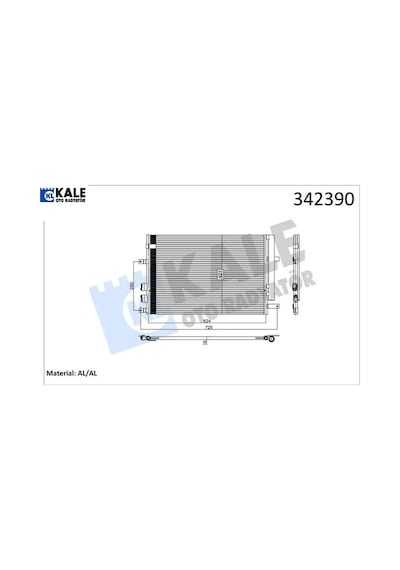 Klima Kondenseri 159-brera-spıder Al-al Kale Radyatör 50507287/ 60694767