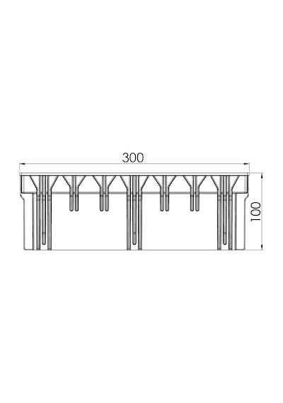 30X30 Modüler Menhol Yükseltici Gri