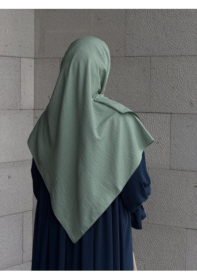 Qalortex Scarf Premium Jakarlı Hüma Büyük Boy Eşarp -çağla Çağla