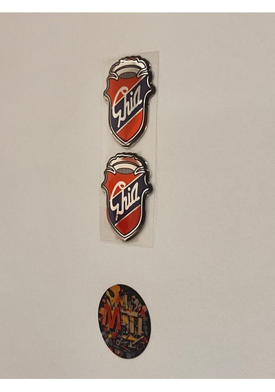 Ghia Arma Damla Sticker 3,5x4,5cm Gia Etiket Arma Direk Arması Damla Chia Ghia Arma Logodamla 2 Adet Hologram