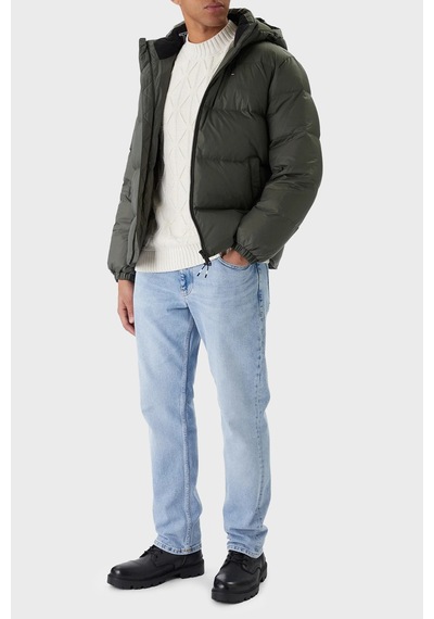 Tommy Jeans Erkek Mont Dm0dm19786 Mrh Koyu Yeşil Koyu Yeşil