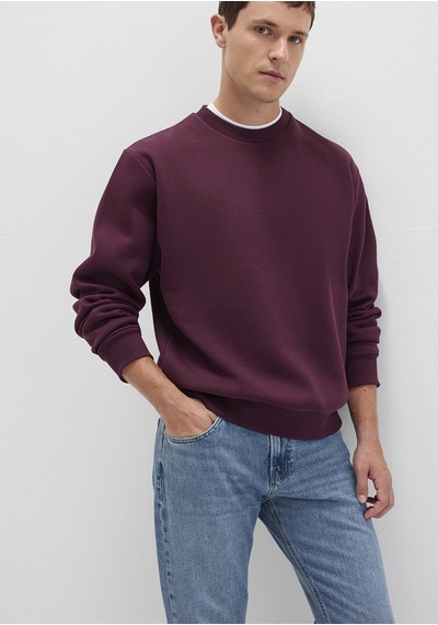 Mavi - Bisiklet Yaka Bordo Basic Sweatshirt 0s10276-70434 Bordo