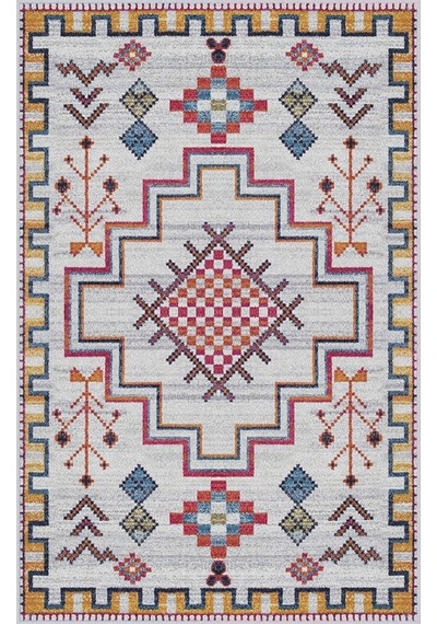 Rovigo Home Dijital Baskı Yıkanabilir Kaymaz Taban Salon Halısı RVG0207-SD805 Çok Renkli