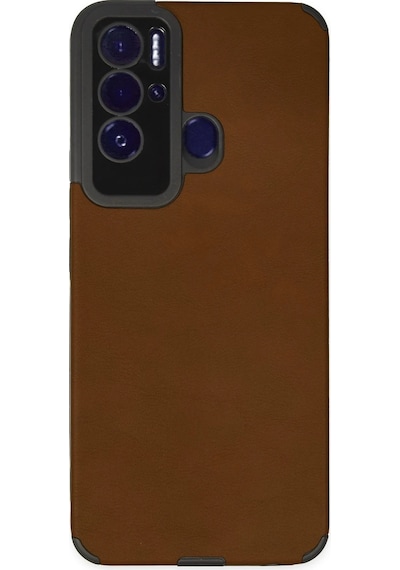 Newface - 745 - Tecno Pova Neo Kılıf Loop Deri Silikon - Ece-umay - - Kahverengi