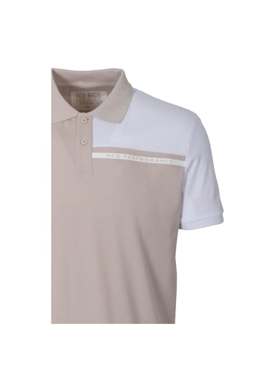Erkek Polo Yaka Tişört Bej Slim Fit Ribanalı Kol T-shirt Ncs Jeans 1164-bej Bej