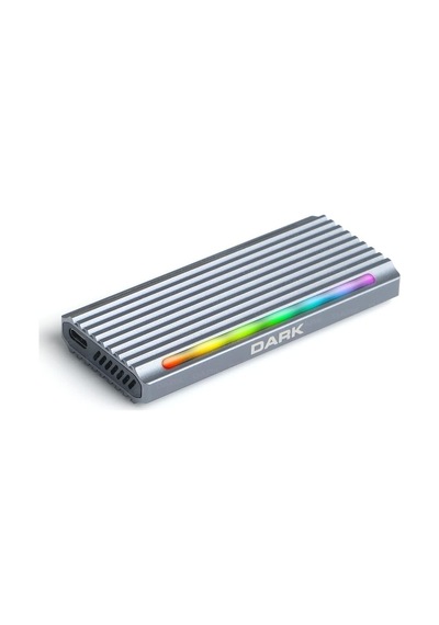 Usb 3.2 Gen2 Type C - M.2 Nvme & Sata Ssd Rgb Led'li Disk Kutusu Dk-ac-dsem5