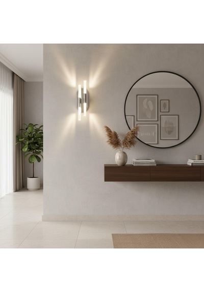 Linea 2 Pilli Aplik Krom