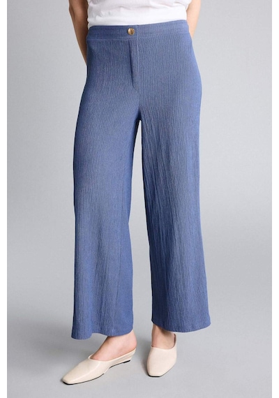 Defacto Culotte Düz Paça Bürümcük Pantolon H8605ax26hsın113 İndigo-ın113