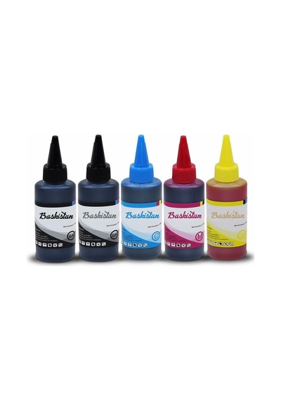 5 Kartuşlu Canon Yazıcılar için uyumlu 5 adet 100 ml Mürekkep SETİ